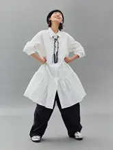 ワンピース レディース ロング丈 デイリーユース コットン ブラック ホワイト