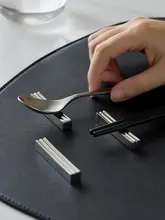 304ステンレス製 おしゃれな箸置き【ホテル用・スプーン・箸・スプーンホルダー】