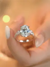 秘蓝の三生石リング【高級感あるプラチナコーティング・シルバー製・結婚用・魅力あふれるデザイン】