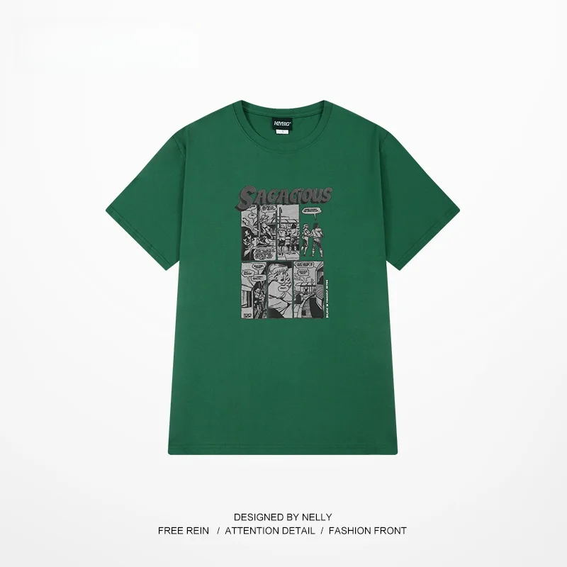 アメリカンヴィンテージ風 漫画プリントTシャツ：青春流行スタイルの実用性と価格戦略