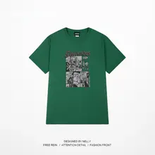 アメリカンヴィンテージ風 漫画プリントTシャツ【男女兼用・半袖・フィット】