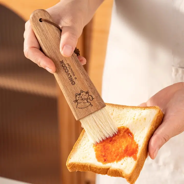 食品級ソフト毛ブラシ グリル用油塗刷【家庭用・ベーカリー・卵液用】