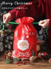 クリスマス用キャンディバッグ【スノーフレーククッキー・ギフトボックス・リボン付き・大中サイズ】