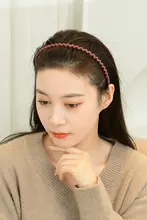黒色シンプルデザイン ヘアバンド【滑り止め付き・化粧お手入れ用】