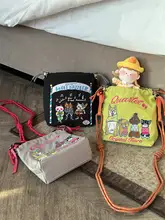 ボールチェーン刺繍ミニショルダーバッグ【夏用・スマホ対応・鍵と小銭用】