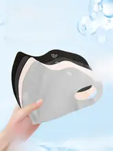 UVカット女性用口元マスク【3D立体・全顔覆う・アイスシルク素材・夏用】