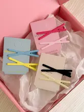 カラフルなクロスサイドヘアクリップ【可愛い・バンスクリップ・前髪用】