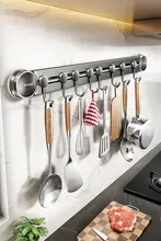 吸盤式キッチンフック収納ラック【穴あけ不要・壁掛け・調理器具用】