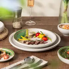 日本風 粗陶皿【レストラン用・高級食器・焼肉料理用】（セットアップ対応）