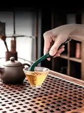 シリコン製 ステンレス 茶夹【功夫茶具用・茶葉用・ピンセット式】