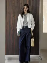 デニムパンツ レディース ヴィンテージ 生デニム ベルト付き ワイド ストレート 初秋「GINNKEE」