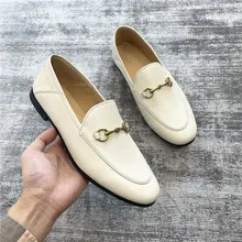 極上の柔らかさ！マルチデザインのローファーシューズ【英倫風・真皮・平底】