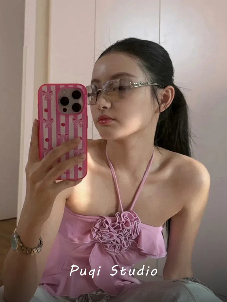 フレームレスデザインの高級感サングラス：女性向けの复古風スタイルとUVカット機能の実証