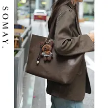 トートバッグ レ  ディース ビッグサイズ 大容量 ショルダー 上品 通勤 着回し 秋冬