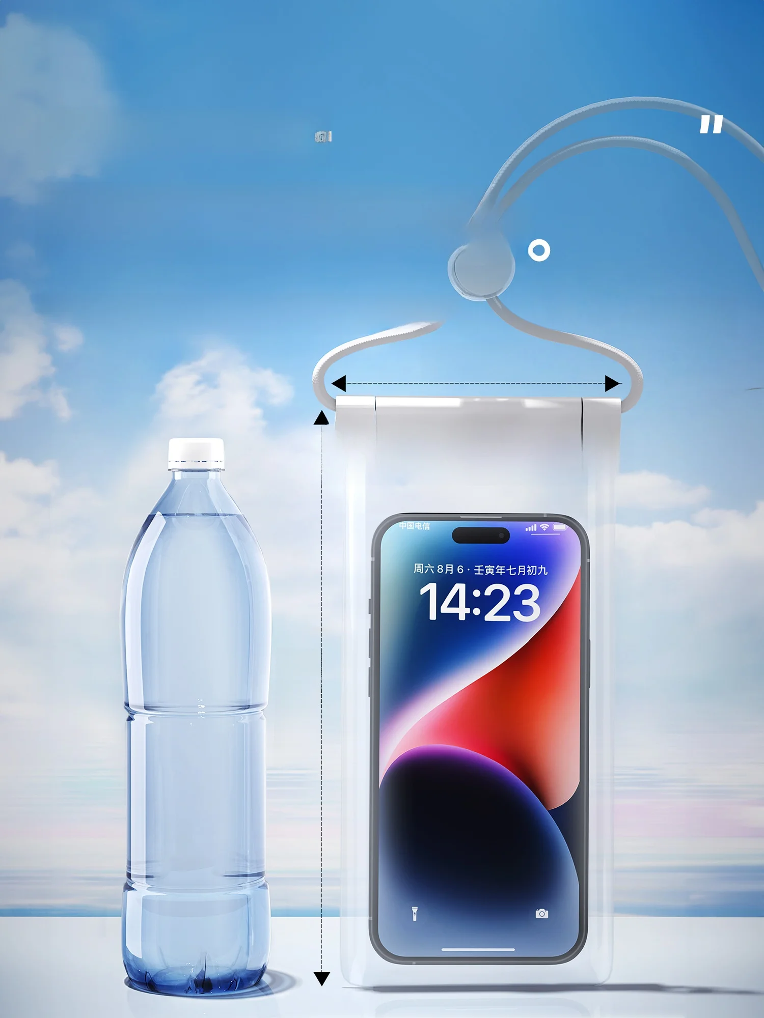 防水スマホケース：タッチスクリーン対応で水中撮影も可能