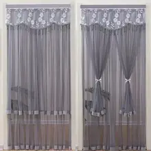レースのプリンセス風カーテン【穴あけ不要・プライバシー保護・おしゃれな隔断用】