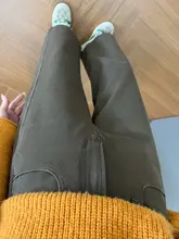 大人かわいいスタイル！ブラウンテーパードデニムパンツ【梨型対応・九分丈・ゆったりしたシルエット】