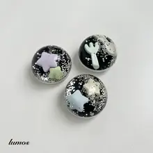 水晶流砂球デザインのスマートフォンケース【気泡付き・マグネットスタンド】