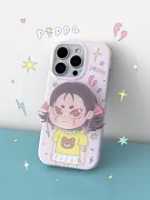 iPhoneケース オリジナル MagSafe対応 スタンド ソフトケース 女の子 イラスト 可愛い ガーリー iPhone 17 Pro Max 16 Pro Max 15 Pro 14 Pro Max 対応 「Pippa」