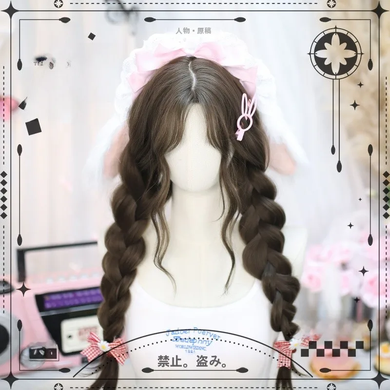 ロングヘアの簡単な大人アレンジ：全頭用ウィッグ【自然な八字バング・ロリータスタイル】の実用性と適用シーン