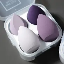 極上の柔らかさ！スラントカットメイクアップスポンジ【乾湿両用・化粧用ケース付き】