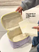 化粧品ポーチ レディース 仕切り付き 手提げ 持ち運び便利 旅行 外出 整理整頓 上品