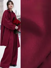 ウール生地 薄手カシミア 上質 秋冬素材 ラズベリーレッド DIY ハンドメイド コート ジャケット スーツ 用