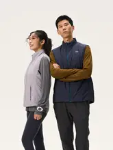男女兼用 軽量保温マウンテンベスト【美利奴羊毛・速乾・スタンドカラー】