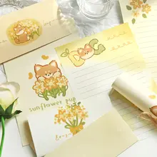 犬と猫のデザイン便箋セット【ロマンティック・かわいい・封筒付き】