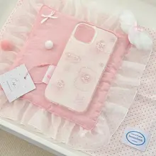 バレリーナうさぎデザインのかわいいピンクのiPhoneケース【二重構造・iPhone 15/14/13対応】