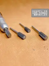 爪磨き用タングステン鋼ビット【シルバー・電動・耐摩耗性・円柱型】
