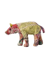 東京製の布製動物オブジェ【カラーブロックデザイン・ハンドメイド・インテリア装飾用】