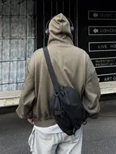 大容量斜め掛けバッグ【ユニセックス・カジュアル・工装デザイン・自転車用】