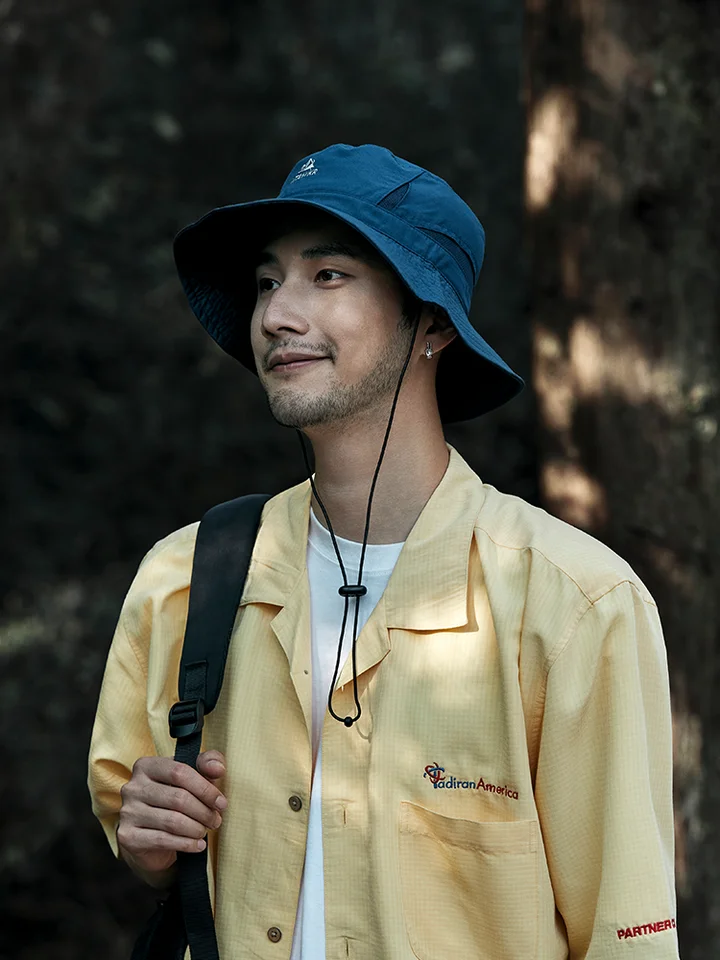 アウトドア用 男性用フィッシャーハット【夏用・防晒・通気性・登山・キャンプ・釣り】
