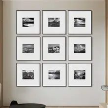 シンプルなモノクロ風景写真の壁飾り【ヴィンテージスタイル・ホテルやカフェに最適】（セットアップ対応）