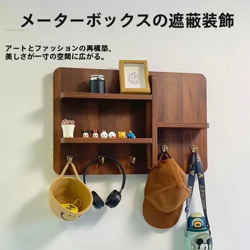 電気メーターの装飾画：穴あけ不要で電表箱を美しく収納
