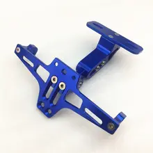 バイク用調整可能ナンバープレートホルダー【CNCアルミ合金・ライト付き】