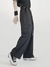 春秋用 レディース工事パンツ【ワイドストレート・フィット】