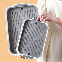 二重水切りトレイ付きガラスカップ収納ラック【家庭用・ティーカップ・酒杯用】