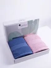 LOFTEX 2枚セット タオルギフトボックス【純綿・吸水性・カップル向け・多色】