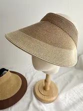 大きなつばの細編み草編み帽子【夏用・紫外線対策・ビーチ・レディース・キャップスタイル】