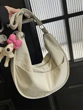大容量餃子型バッグ【通学・通勤用・軽量・ショルダー付き】
