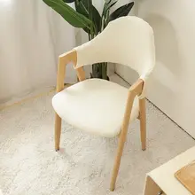 シンプルデザインの穴あけ不要 椅子カバー【伸縮性・多用途・オフィス・ダイニング用】（セットアップ対応）