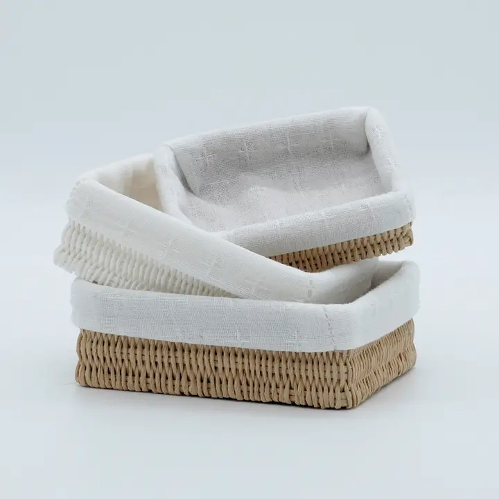 おしゃれな収納バスケット【浴室やキッチンに最適・ミニチュアモデル用】（セットアップ対応）