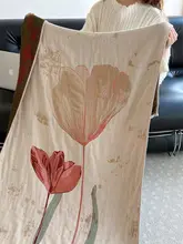 花柄バスタオル【コットン製・速乾・柔らかい・大人用】