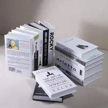 北欧風のフェイクブック装飾【リビング・玄関・テレビ台・書棚用・クリエイティブ撮影小道具】