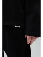 シンプルなハイネック長袖Tシャツ【カジュアル・秋用・ゆったりフィット】