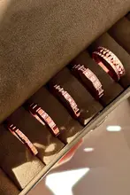 華やかなデザインのローズゴールドリッチリング【排鉱の女王・繊細な演出】