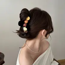 可愛いキャラクタークッキーグリップ【女性用・ヘアアクセサリー・サメクリップ】