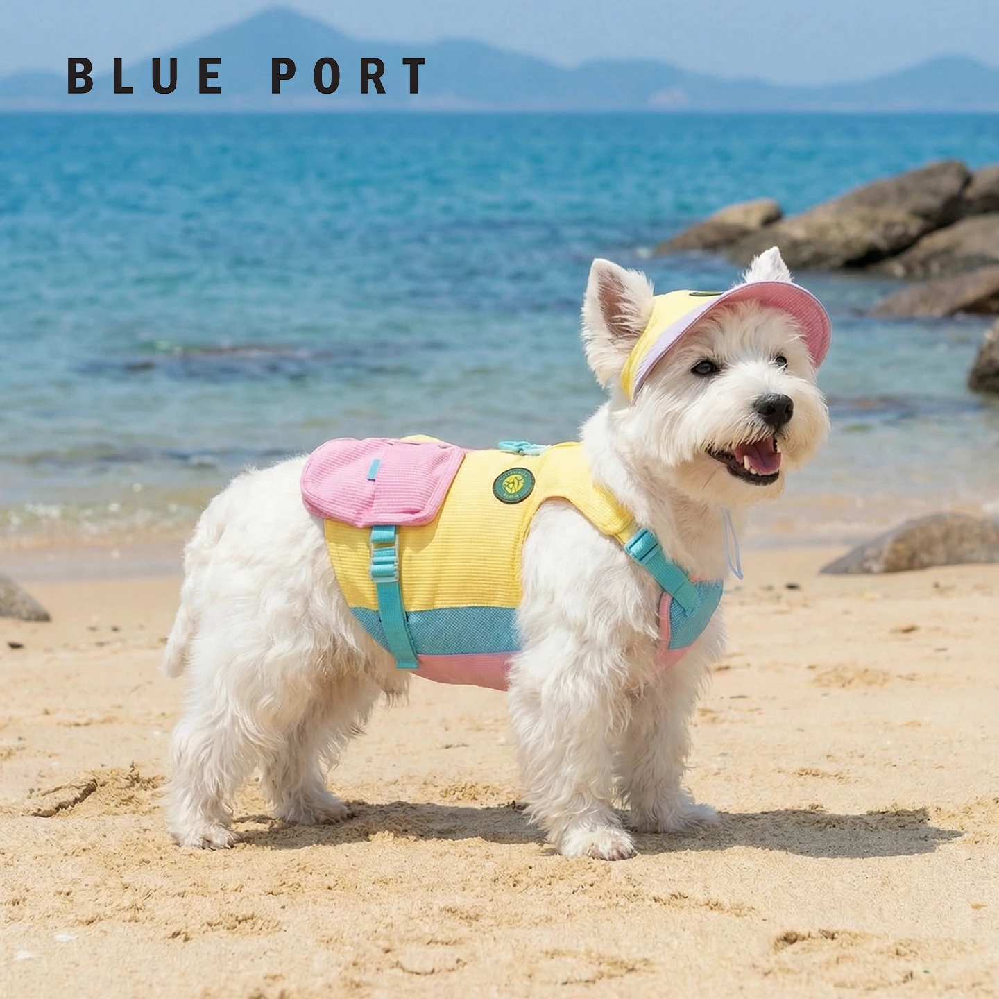 軽量防晒の犬用工装ベスト：春夏向け小中型犬のアウトドアファッションガイド